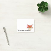 Oh voor Fox Sake Cute Red Oranje Foxy Post-it® Notes (Kantoor)