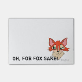 Oh voor Fox Sake Cute Red Oranje Foxy Post-it® Notes