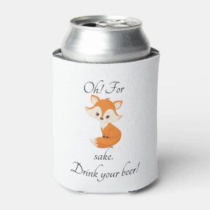 Oh voor Fox Sake Drink je bier Blikjeskoeler