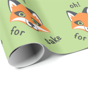 Oh! Voor Fox Sake: Emoji cartoon Cadeaupapier