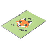 Oh! Voor Fox Sake: Emoji cartoon Notitieboek (Linkerzijde)