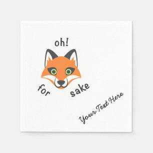 Oh! Voor Fox Sake: Emoji cartoon Servetten