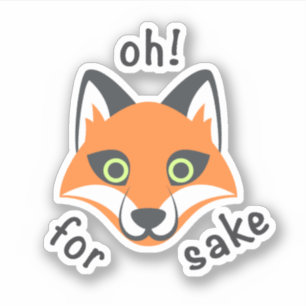 Oh! Voor Fox Sake: Emoji cartoon Sticker