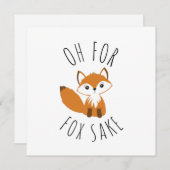 Oh voor Fox Sake Feestdagenkaart (Voorkant / Achterkant)