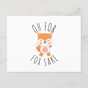 Oh voor Fox Sake Feestdagenkaart