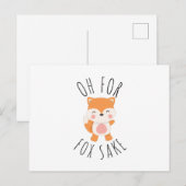 Oh voor Fox Sake Feestdagenkaart (Voorkant / Achterkant)