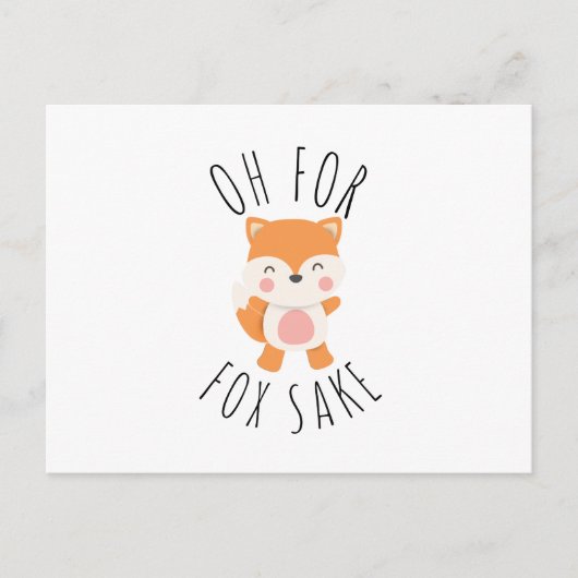 Oh voor Fox Sake Feestdagenkaart (Voorkant)