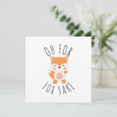 Oh voor Fox Sake Feestdagenkaart (Staand voorkant)