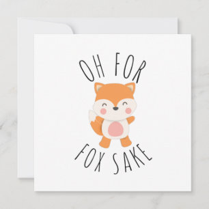 Oh voor Fox Sake Feestdagenkaart