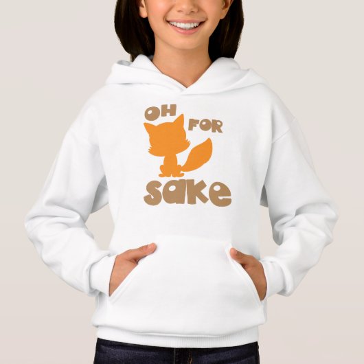 Oh voor Fox Sake, Fox Silhouette, Woodland Animal (Voorkant)