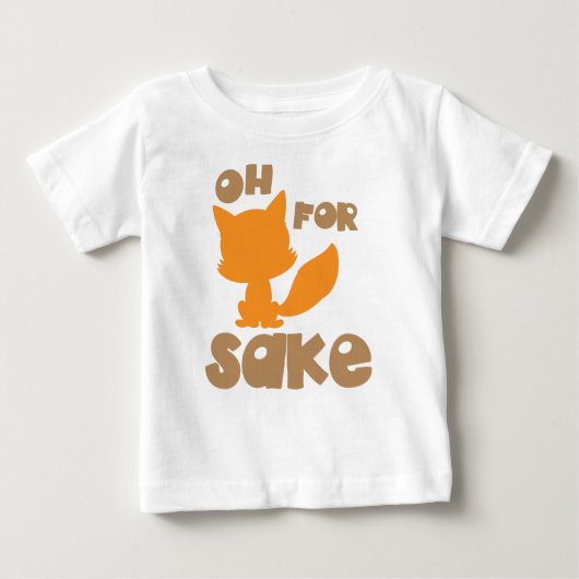 Oh voor Fox Sake, Fox Silhouette, Woodland Animal (Voorkant)
