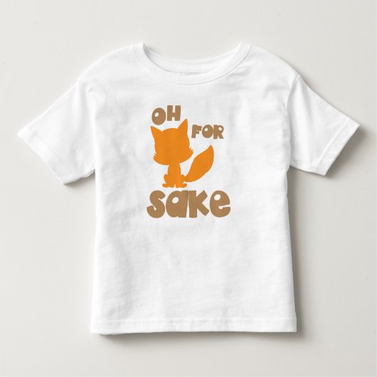 Oh voor Fox Sake, Fox Silhouette, Woodland Animal Kinder Shirts (Voorkant)