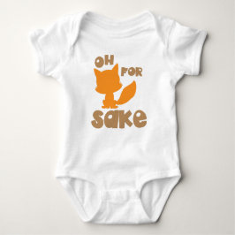 Oh voor Fox Sake, Fox Silhouette, Woodland Animal Romper