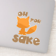 Oh voor Fox Sake, Fox Silhouette, Woodland Animal