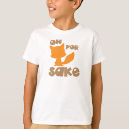Oh voor Fox Sake, Fox Silhouette, Woodland Animal T-shirt