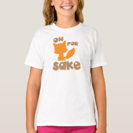 Oh voor Fox Sake, Fox Silhouette, Woodland Animal T-shirt
