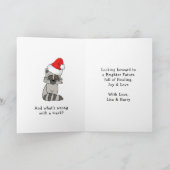 Oh voor Fox Sake, grappige kerstKaart Kaart (Binnen)