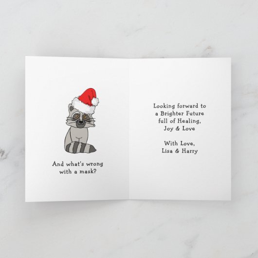 Oh voor Fox Sake, grappige kerstKaart Kaart (Binnen)