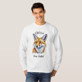 Oh, voor Fox Sake! Grappige Waterverf T-shirt (Voorkant volledig)