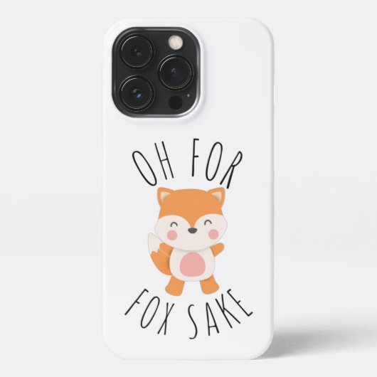 Oh voor Fox Sake iPhone Hoesje (Achterkant)