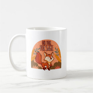 Oh Voor Fox Sake Knuffelachtig en Grappig Vos Rond Koffiemok
