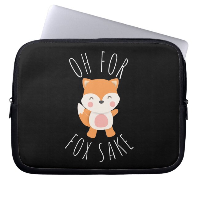 Oh voor Fox Sake Laptop Sleeve (Voorkant)