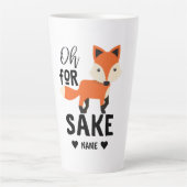 Oh voor Fox Sake Latte Mok (Voorkant)