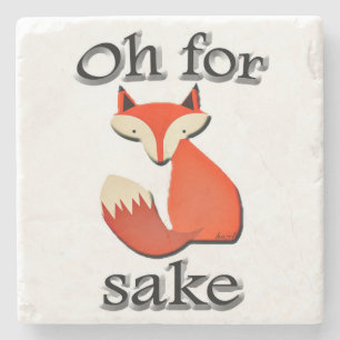 Oh voor Fox Sake Marble Onderzetter
