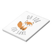 Oh voor Fox Sake Notitieblok (Linkerzijde)