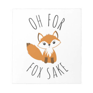Oh voor Fox Sake Notitieblok