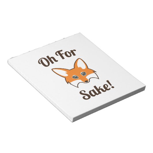 Oh voor Fox Sake Notitieblok (Schuin)