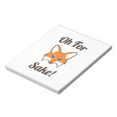 Oh voor Fox Sake Notitieblok (Linkerzijde)