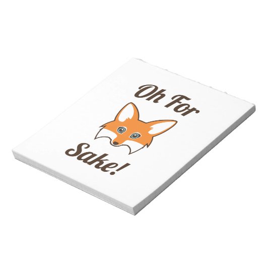 Oh voor Fox Sake Notitieblok (Linkerzijde)