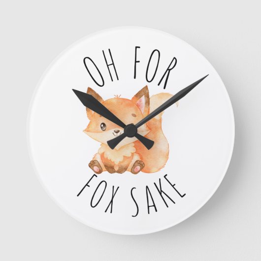 Oh voor Fox Sake Ronde Klok (Voorkant)