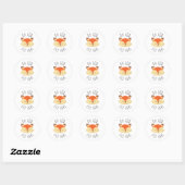 Oh voor Fox Sake Ronde Sticker (Vel)