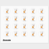Oh voor Fox Sake Ronde Sticker (Vel)
