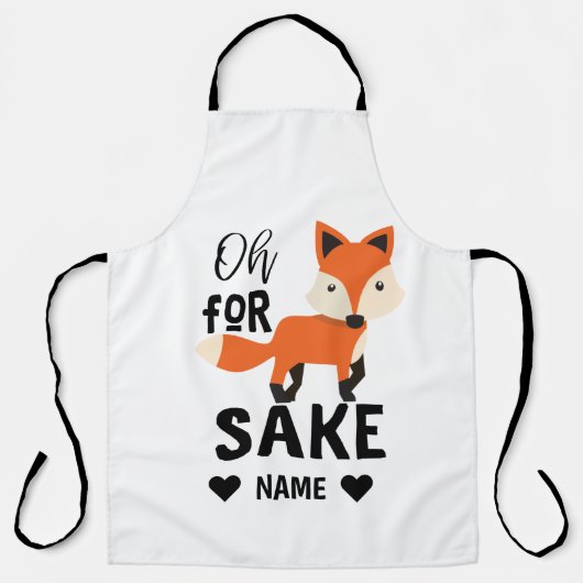 Oh voor Fox Sake Schort (Voorkant)