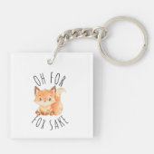 Oh voor Fox Sake Sleutelhanger (Achterkant)