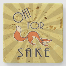 Oh voor Fox Sake Stone Onderzetter