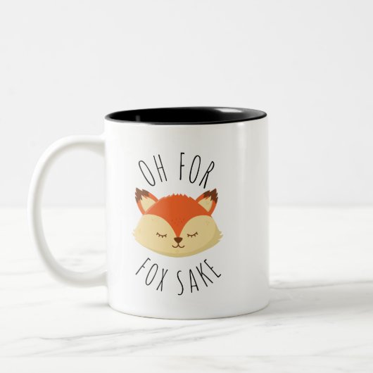 Oh voor Fox Sake Tweekleurige Koffiemok (Links)