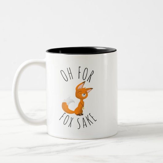 Oh voor Fox Sake Tweekleurige Koffiemok (Links)
