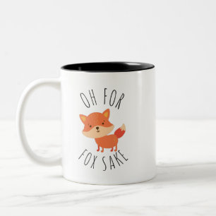 Oh voor Fox Sake Tweekleurige Koffiemok