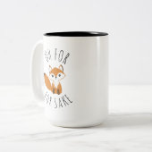 Oh voor Fox Sake Tweekleurige Koffiemok (Voorkant links)