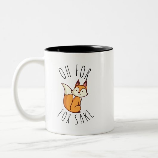 Oh voor Fox Sake Tweekleurige Koffiemok (Links)