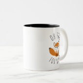 Oh voor Fox Sake Tweekleurige Koffiemok (Voorkant rechts)