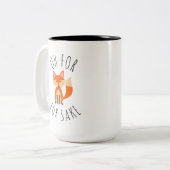 Oh voor Fox Sake Tweekleurige Koffiemok (Voorkant links)