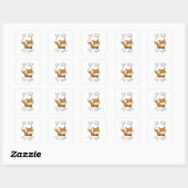 Oh voor Fox Sake Vierkante Sticker (Vel)