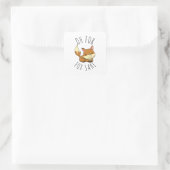 Oh voor Fox Sake Vierkante Sticker (Tas)