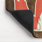 Oh voor fox sake Wood effect Muismat (Hoek)