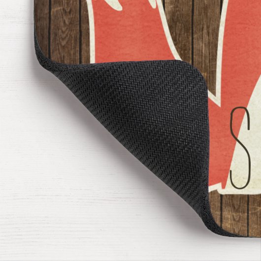 Oh voor fox sake Wood effect Muismat (Hoek)